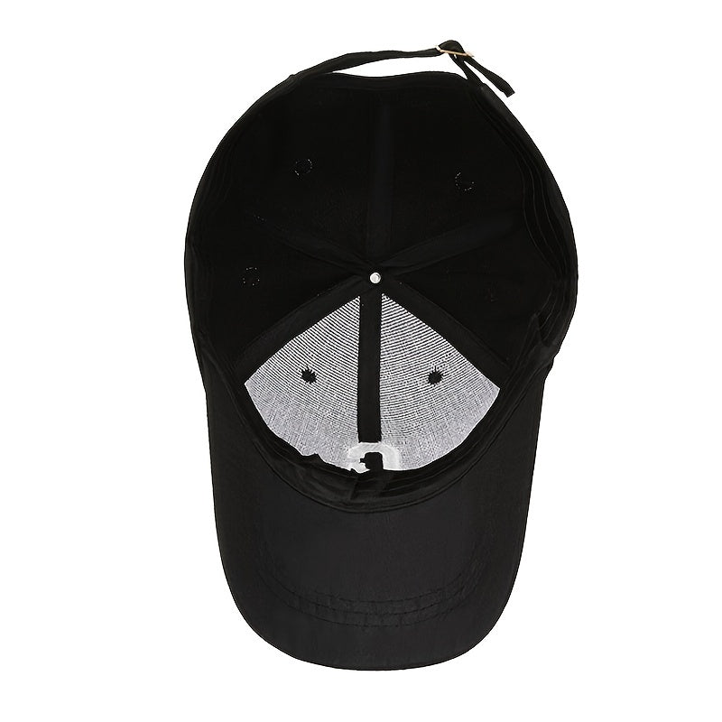 Men's Letter Embroidered Cotton Baseball Cap