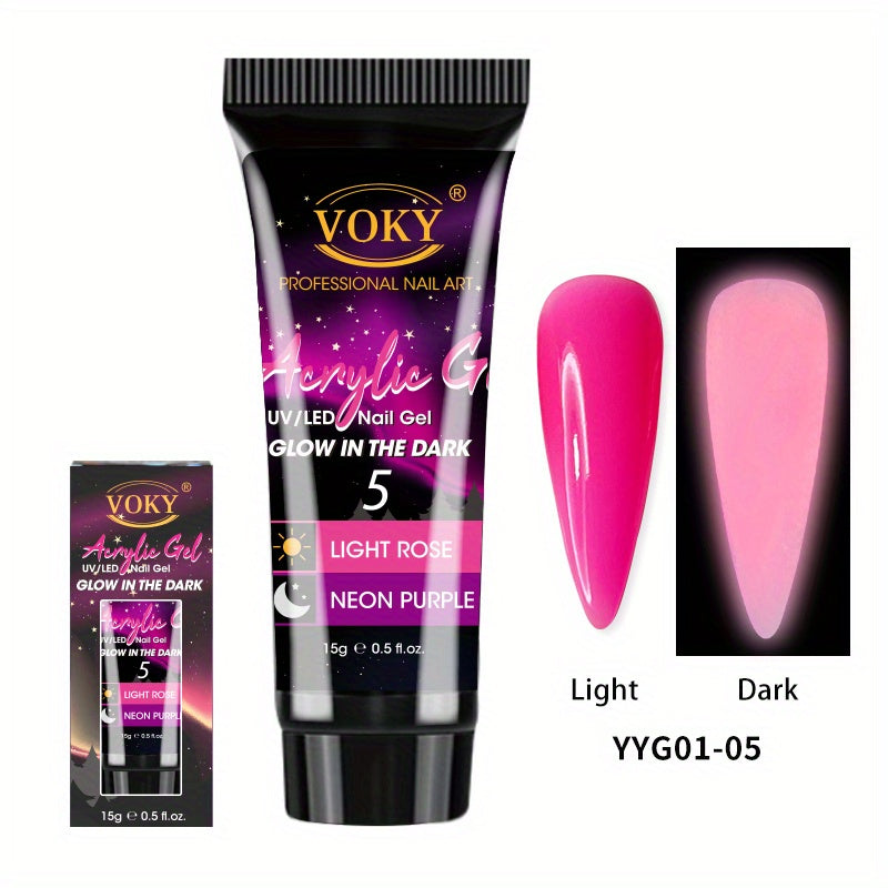 Poly Gel Nail Set 12 Colors 15g Neon Builder Poly Nail Gel Nail Enhancement Set
