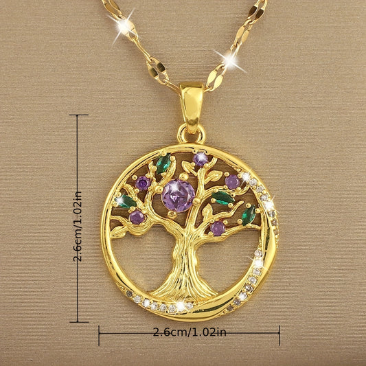 Girl's Celtic Tree Of Life Pendant Necklace - Birthday Gift
