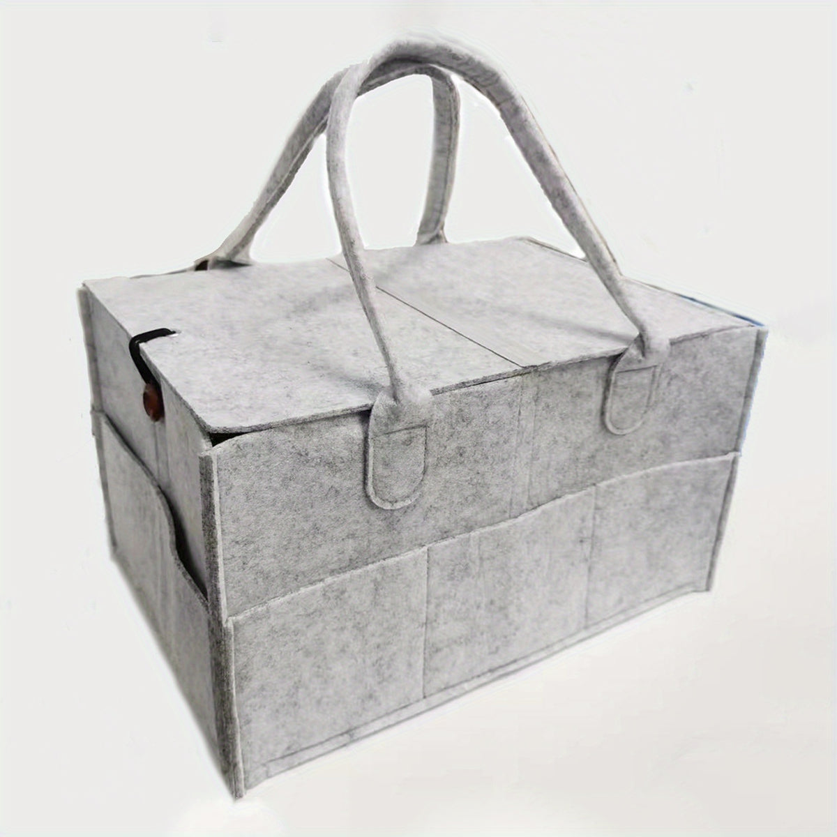 Felt Diaper Bag Organizer With Lid Baby Stuff Storage