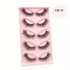 Natural Lightweight Fluffy False Eyelashes Cross Extension