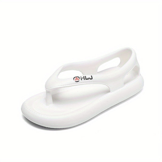 Women's Solid Sandals Casual Clip Toe Soft Sole Shoes