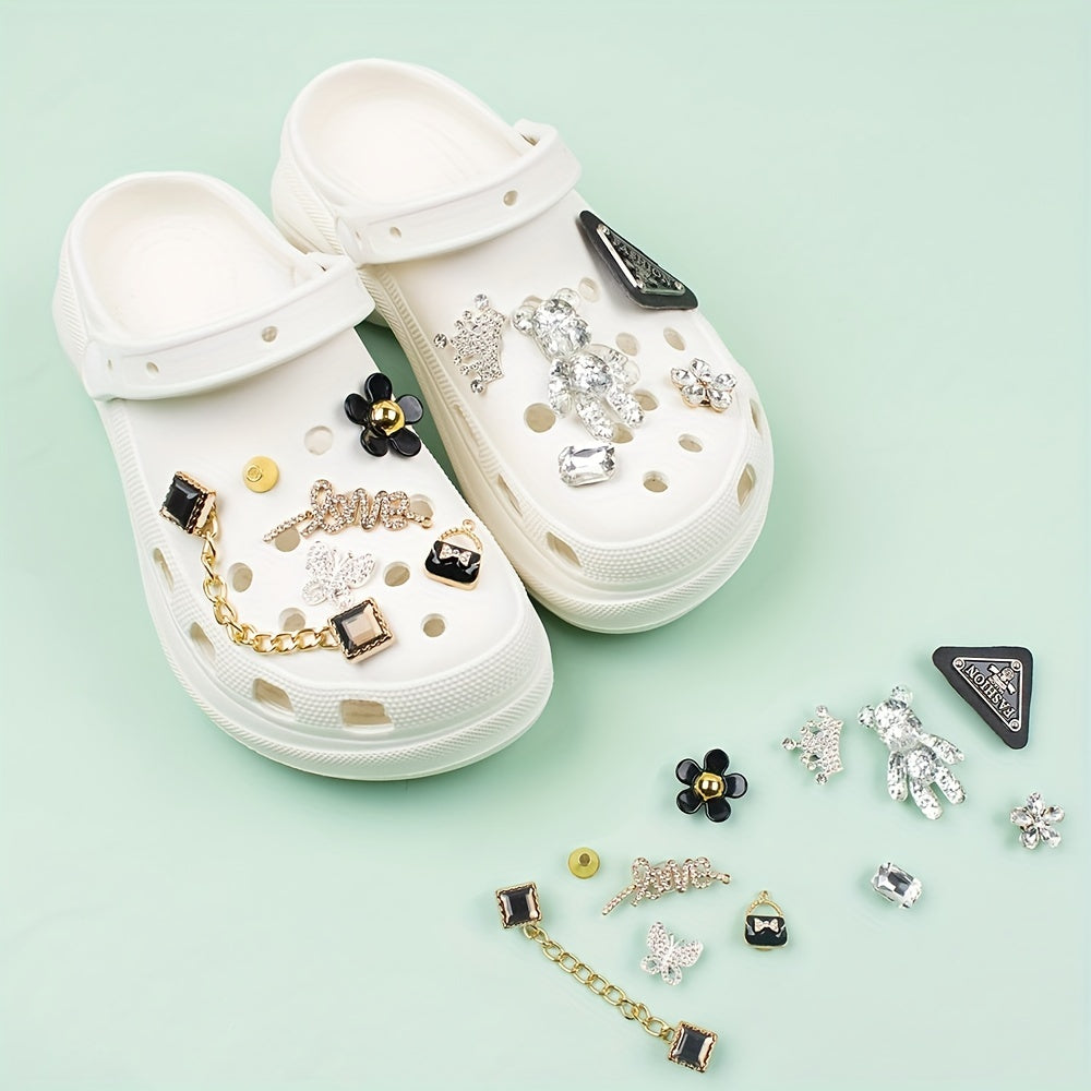 11pcs Bear Series Shoe Charms For Clogs DIY Shoes Accessories