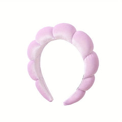 Minimalist Solid Hair Hoop Wide Sponge Bath Headband Non Slip