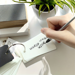 Portable Single Hole Notebook 100 Sheets Loose Leaf Paper