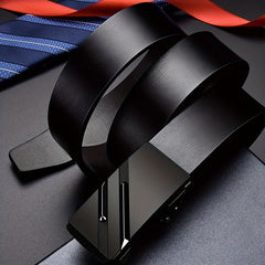 Men's Business Suit Belt with Automatic Buckle