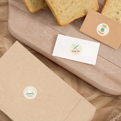 500pcs Bakery Thank You Stickers For Baking Packaging