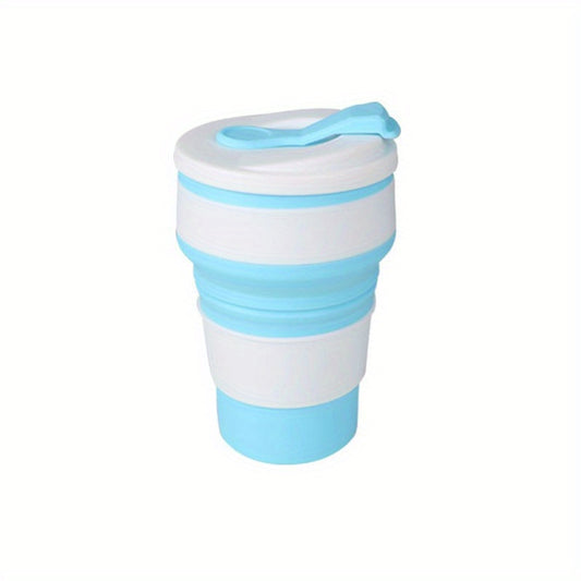 350ml Silicone Water Bottle for Hot Cold Drinks, Collapsible Portable