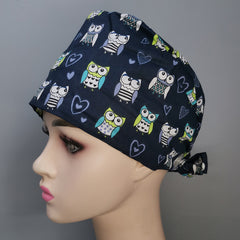 Cotton Elastic Working Hat With Buttons Unisex Beanie Cap