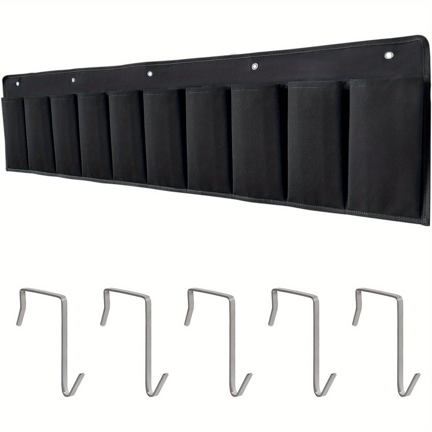 RV Shoe Pockets Hanging Bedside Storage Organizer with Sturdy Hooks