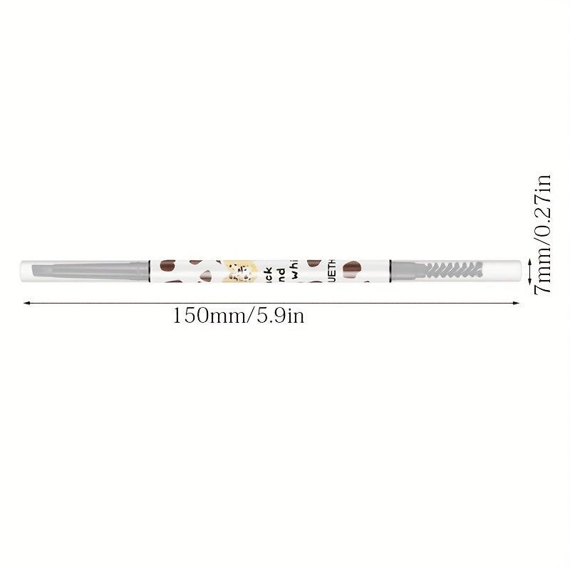 Long Lasting Double Ended Eyebrow Pencil Waterproof Sweat-Proof Formula