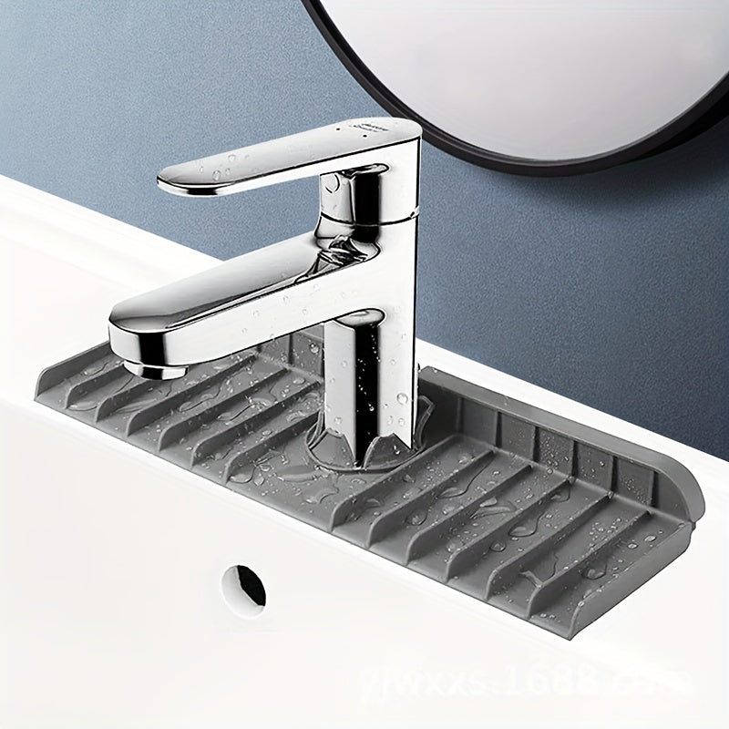 Silicone Faucet Mat Kitchen Bathroom Sink Splash Guard