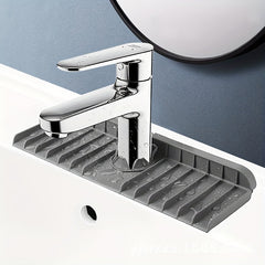 Silicone Faucet Mat Kitchen Bathroom Sink Splash Guard