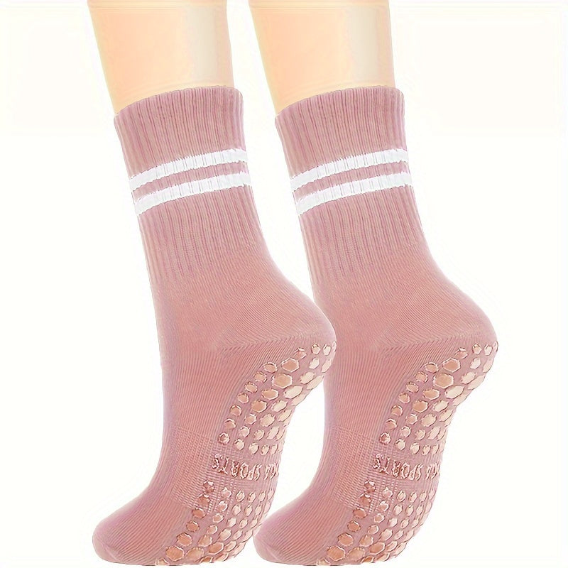 Striped Yoga Socks Women's Non-Slip Sports Socks