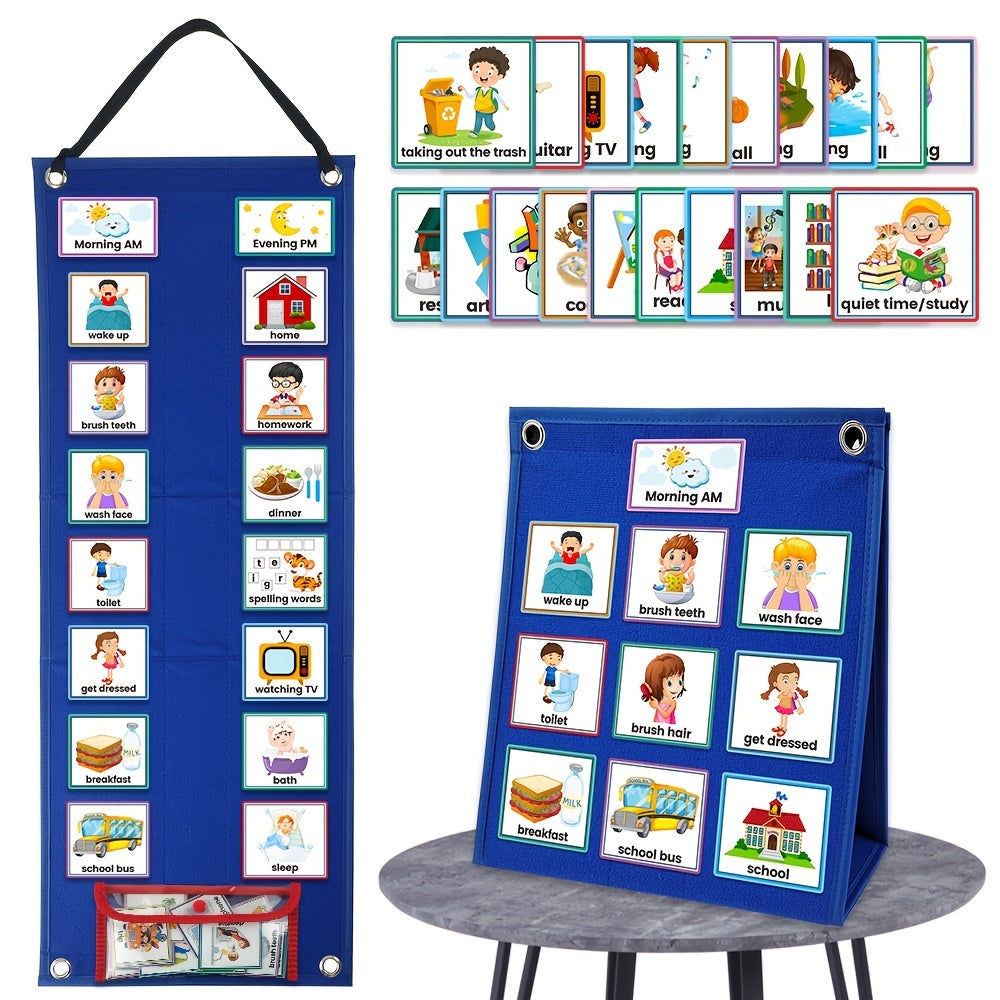Visual Schedule Chart Daily Routine Cards 70pcs for Home School Chores Outings
