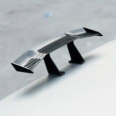 GT Style Carbon Look Car Rear Spoiler Mini Wing Small Model Decoration