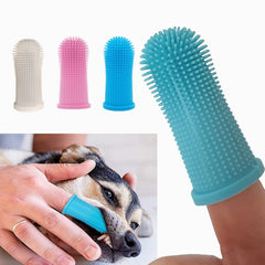 Soft Silicone Toothbrush for Dog or Cat Teeth Cleaning