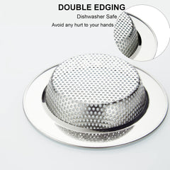 Stainless Steel Mesh Sink Filter Basket - Hair Catcher and Kitchen Sink Strainer