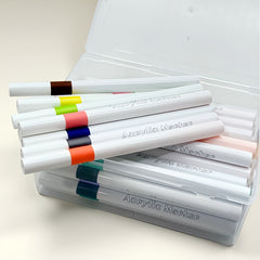 50 Acrylic Markers Round Tip PP Box for Stones Glass Easter Eggs