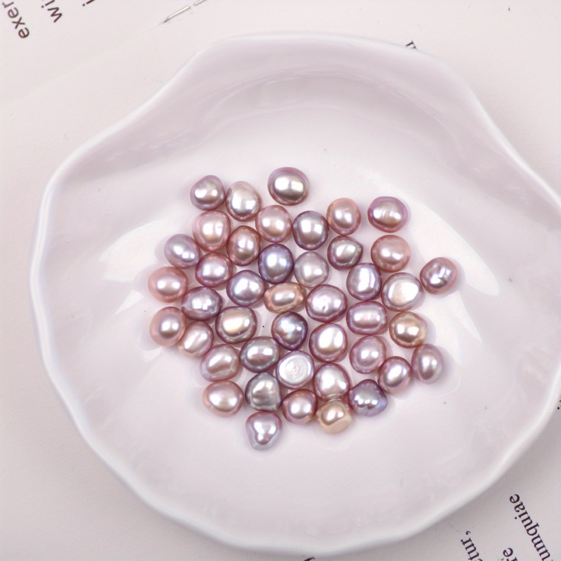 2pcs 7 8mm Freshwater Baroque Non-Porous Pearls DIY Accessories