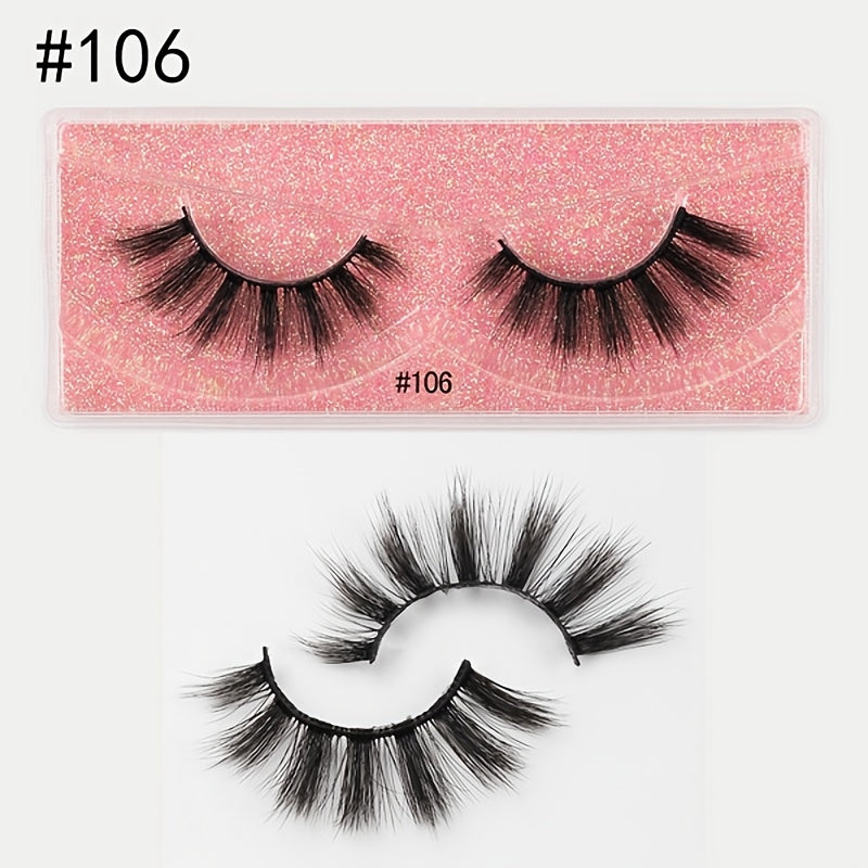 3D Faux Mink Eyelashes Natural Thick Long Curling