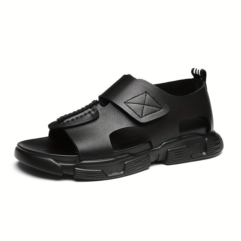 Men's Hook And Loop Sandals Non Slip Open Toe Shoes