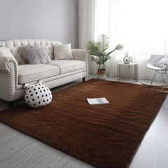 Soft Shaggy Long Area Rug Fluffy Carpet Bedroom Floor Rug