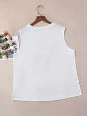  Independence Casual Tank Top Women's Plus Flag Print