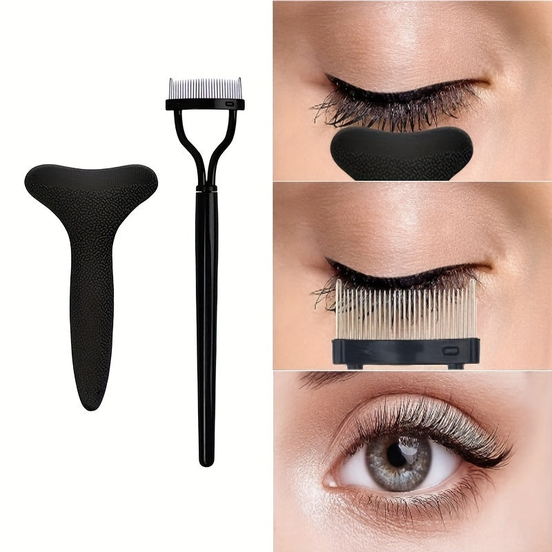 2PCS Eyelash Mascara Guard Separator Tool 2 In 1 Kit Lash Applic