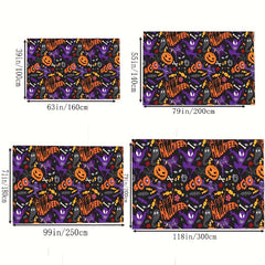 Halloween Pumpkin Print Rug for Living Room Floor
