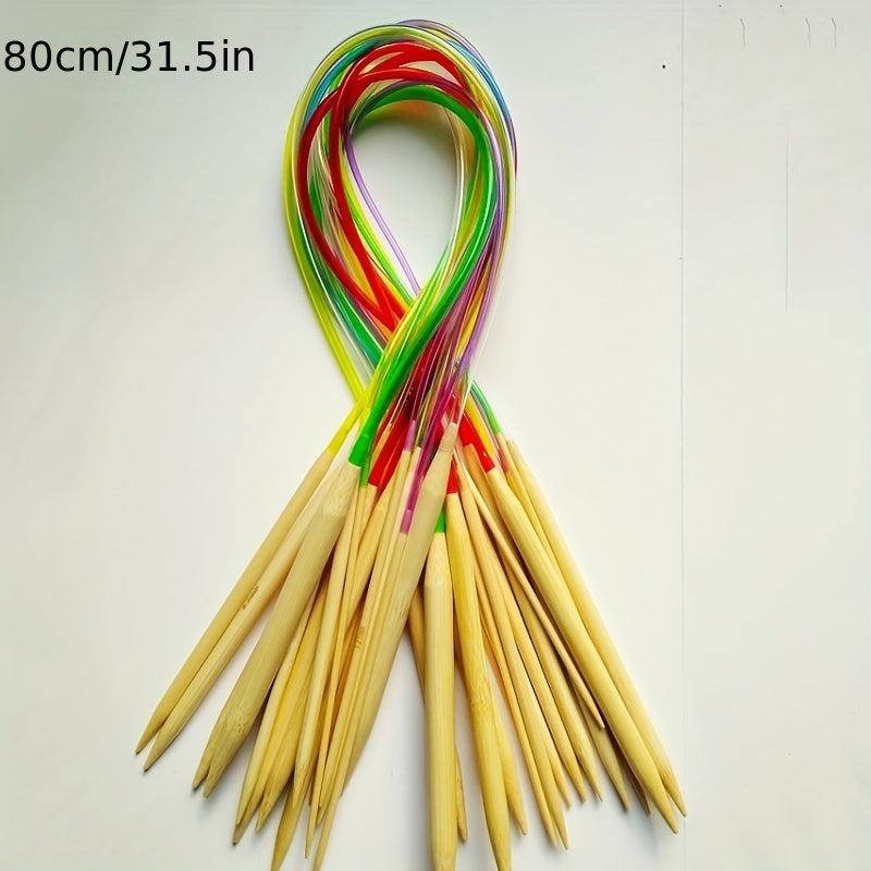 Circular Needle Knitting Golden Wool Crochet Set