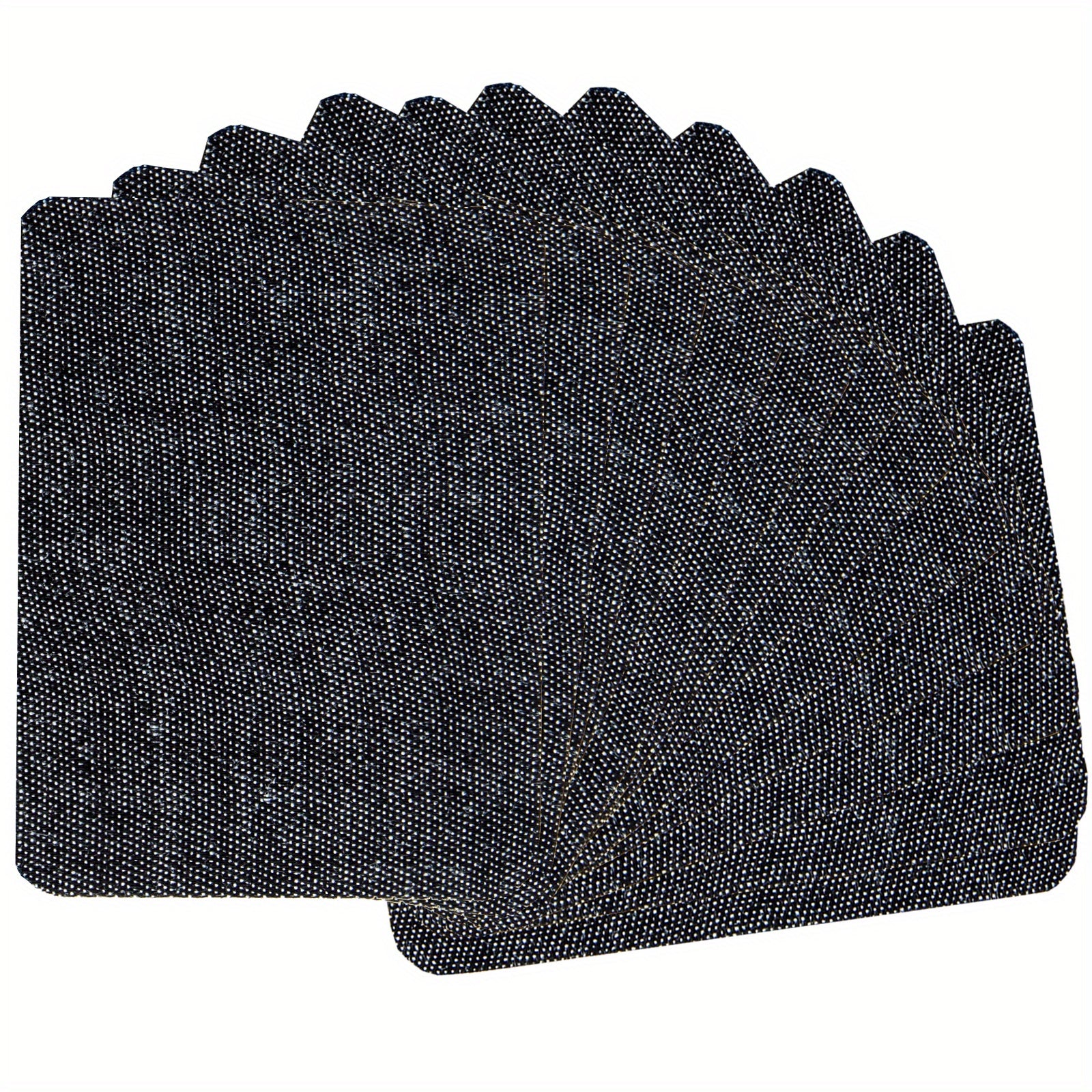 J CARP 12pcs Denim Fabric Iron on Patches Men Strong Glue Repair Kit