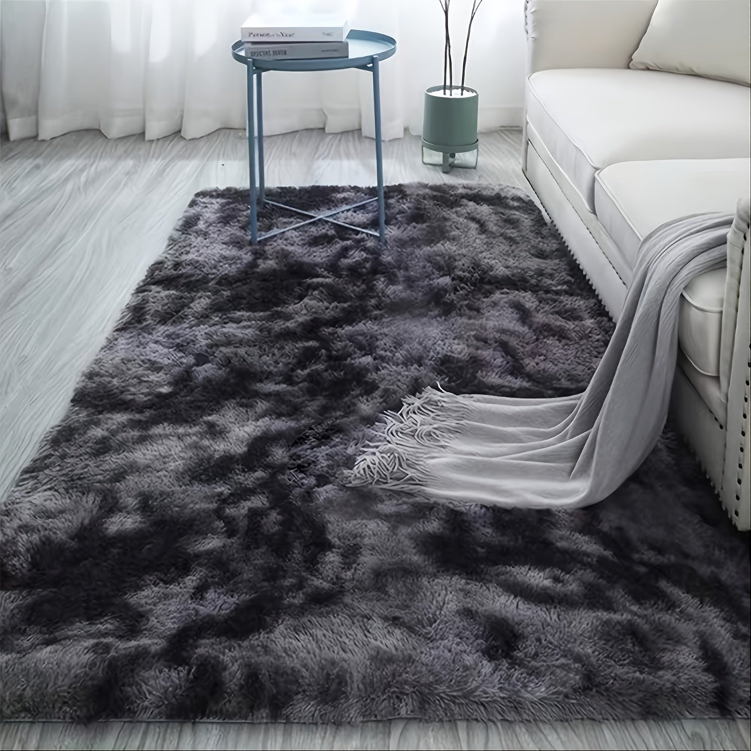 Fluffy Floor Mat Modern Bedroom Area Rug 140x200cm