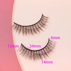 Fluffy 14mm Cat Eye False Eyelashes - Thick Curled Makeup Tools
