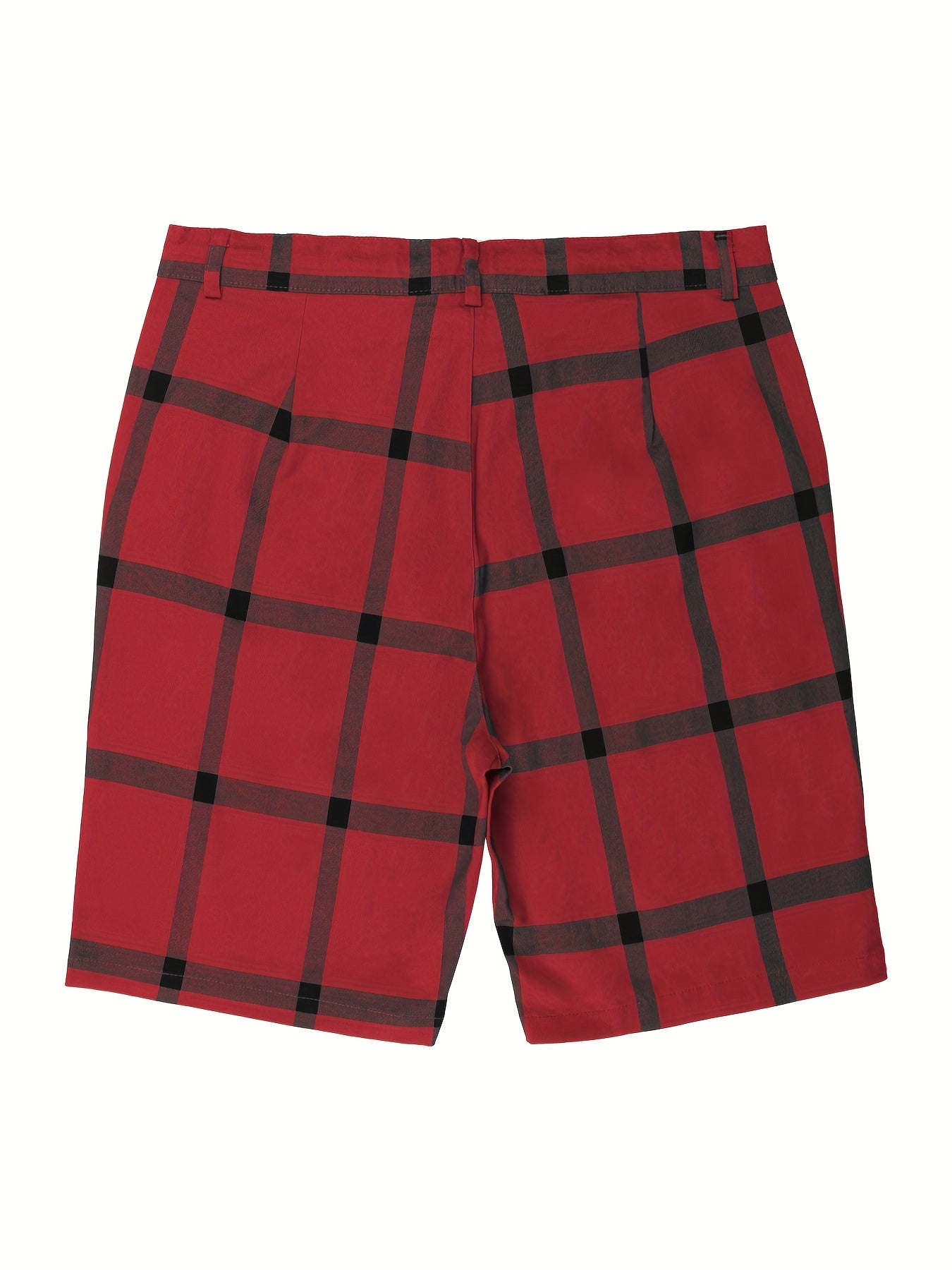 Men's Plaid Drawstring Slim Fit Summer Shorts