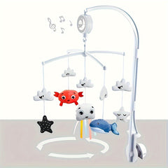 Cartoon Musical Bell Spinning Rattle Christmas Toy