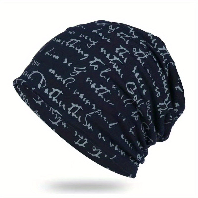 Men's Spring Summer Thin Pullover Hat Cotton Polyester Turban Hat