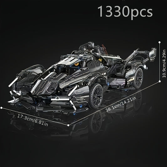 1330pcs Sports Car Building Block Model Easy to Assemble DIY Toy