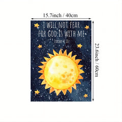 Outer Space Art Canvas Print for Kids Room Wall Decor