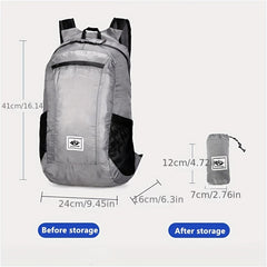 20L Portable Backpack Waterproof Folding Bag for Travelling Hiking