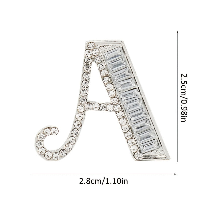 English Letter Small Brooch Suit Shirt Cardigan Pin Accessories