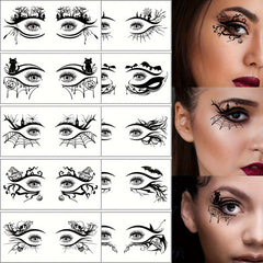 Halloween Spooky Eye Temporary Tattoos 10 Sheets