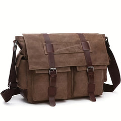 Large Capacity Canvas Messenger Bag for Men