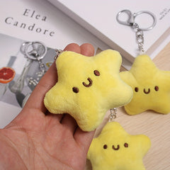 Yellow Keychain Star Doll Backpack Pendant Little Star Plush Pendant