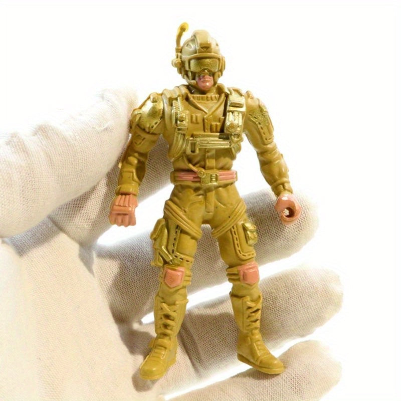 4pcs Tactical Micro Figure Model 5 Joint Tactical Model 8 Micro Landscape