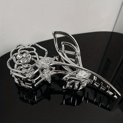 Hollowed Rose Flower Hair Claw Back Head Hair Accessories for Women