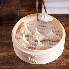 Round Silicone Steamer Mat Non-stick Steaming Cloth Cage Dra