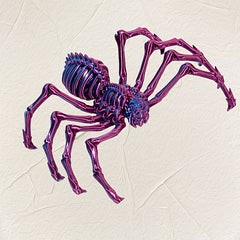 3D Printed Flexible Spider Sculpture Desk Ornament for Halloween Christmas