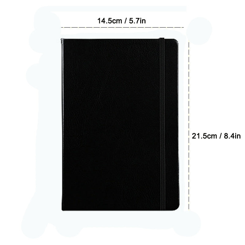 Lined Journal Notebook 200 Pages 5.7 x 8.3 with Elastic Strap