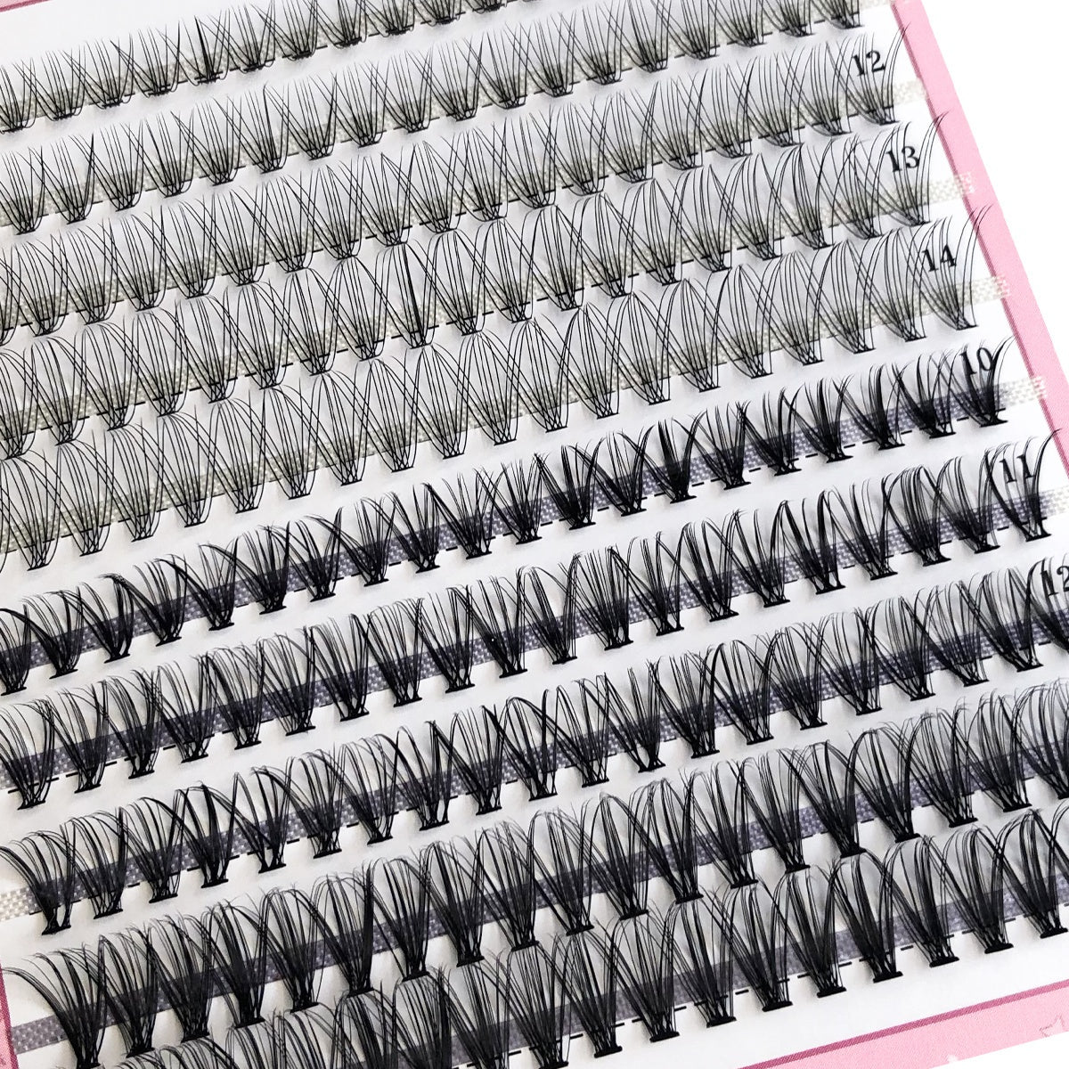 200Pcs 10D 20D Cluster Lashes D Curling Eyelash Extension